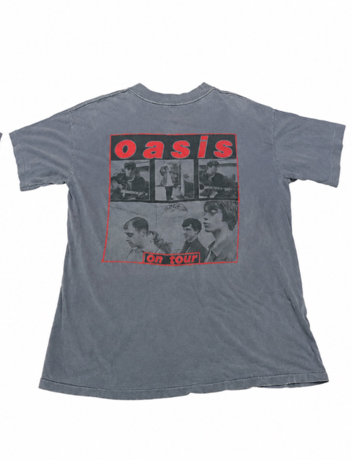 Vintage 90s Oasis Union Jack Swirl T Shirt